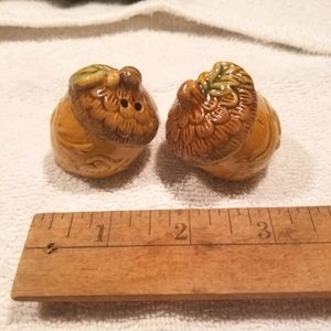 Acorn Salt Pepper Shaker set FALL Table Set Vintage Adorable